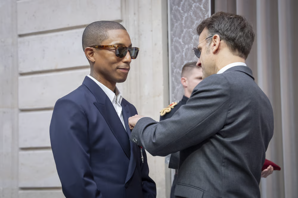 Pharell Williams na Emmanuel Macron