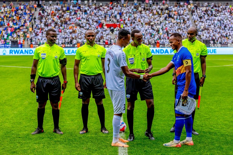 Both sides captains